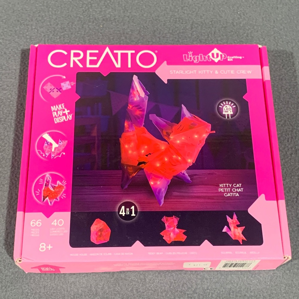 KItty Light Up Crafting Kit Starlight Kitty & Cutie Crew Cat Toyโ 4 in 1 8+ Gift